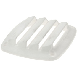 Решетка воздухозаборника 86х86х15 мм, белый (15201W)